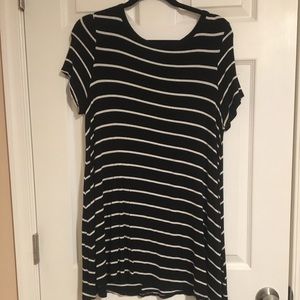 Striped casual dress